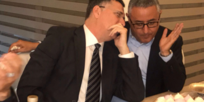 גבי כנפו עם גדעון סער במימונה